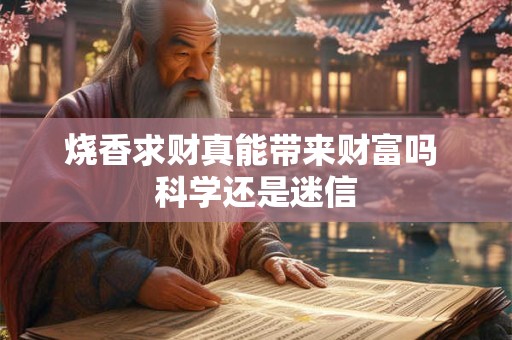 烧香求财真能带来财富吗 科学还是迷信