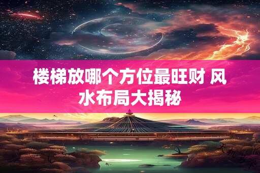 楼梯放哪个方位最旺财 风水布局大揭秘