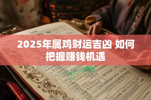 2025年属鸡财运吉凶 如何把握赚钱机遇