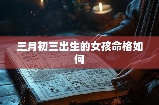 三月初三出生的女孩命格如何
