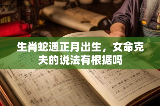 生肖蛇遇正月出生，女命克夫的说法有根据吗
