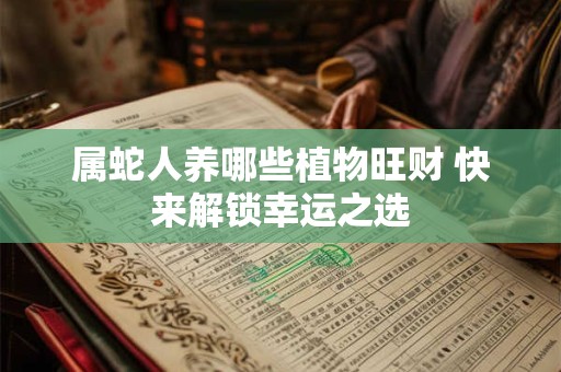 属蛇人养哪些植物旺财 快来解锁幸运之选