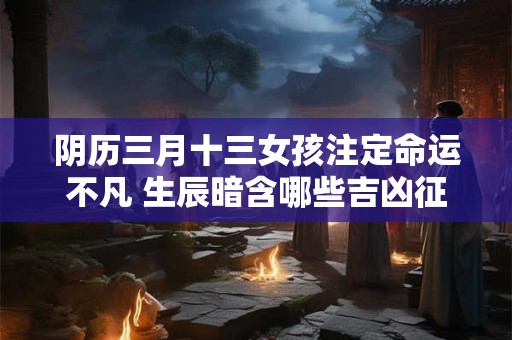 阴历三月十三女孩注定命运不凡 生辰暗含哪些吉凶征兆