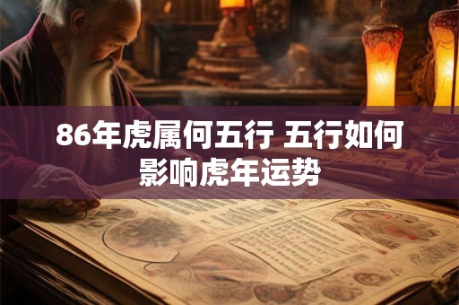 86年虎属何五行 五行如何影响虎年运势