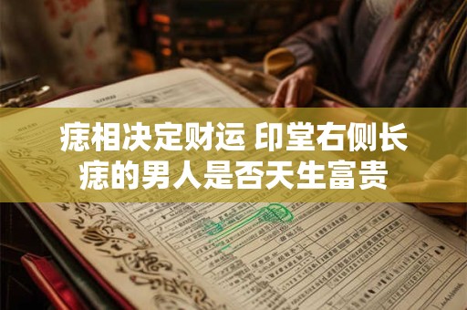 痣相决定财运 印堂右侧长痣的男人是否天生富贵