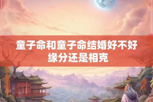 童子命和童子命结婚好不好 缘分还是相克