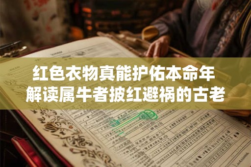 红色衣物真能护佑本命年 解读属牛者披红避祸的古老传统