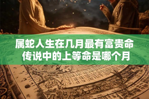 属蛇人生在几月最有富贵命 传说中的上等命是哪个月