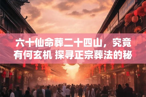 六十仙命葬二十四山，究竟有何玄机 探寻正宗葬法的秘密