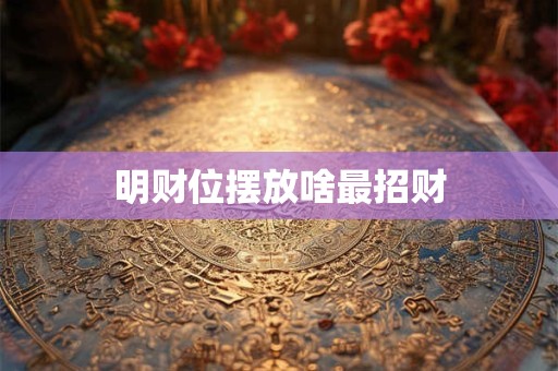 明财位摆放啥最招财