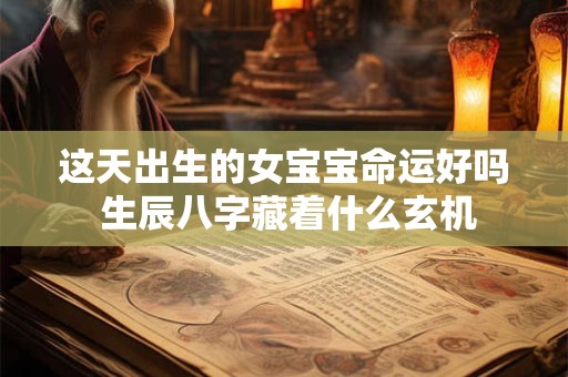 详细阅读:这天出生的女宝宝命运好吗 生辰八字藏着什么玄机 这天出生的女宝宝命运好吗 生辰八字藏着什么玄机