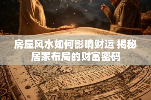 详细阅读:房屋风水如何影响财运 揭秘居家布局的财富密码 房屋风水如何影响财运 揭秘居家布局的财富密码