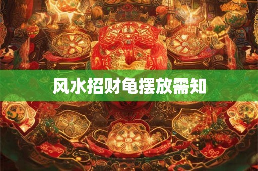风水招财龟摆放需知
