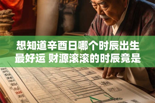 想知道辛酉日哪个时辰出生最好运 财源滚滚的时辰竟是它