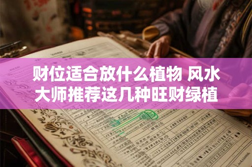 财位适合放什么植物 风水大师推荐这几种旺财绿植