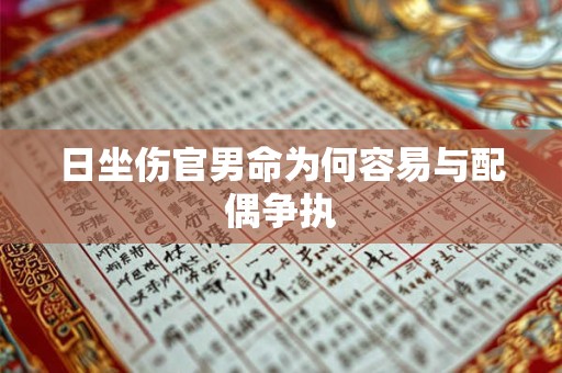 日坐伤官男命为何容易与配偶争执
