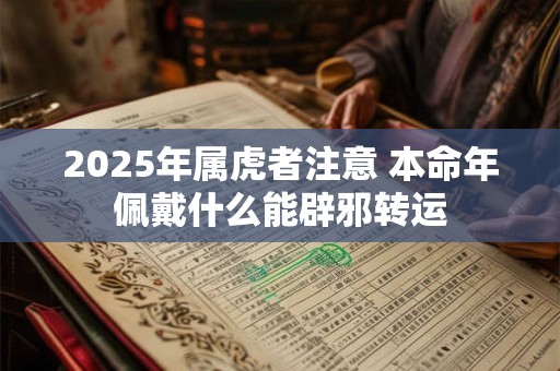 2025年属虎者注意 本命年佩戴什么能辟邪转运