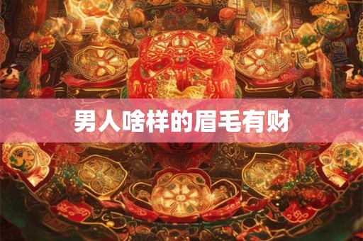 男人啥样的眉毛有财
