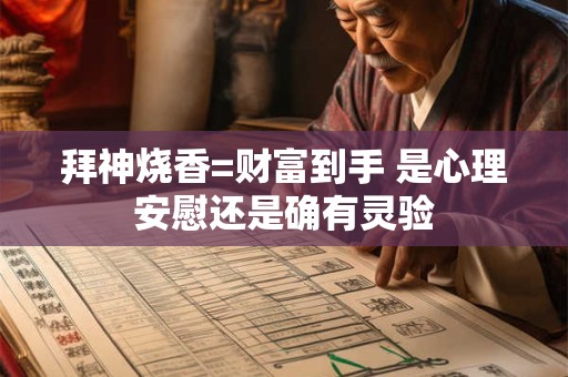 详细阅读:拜神烧香=财富到手 是心理安慰还是确有灵验 拜神烧香=财富到手 是心理安慰还是确有灵验