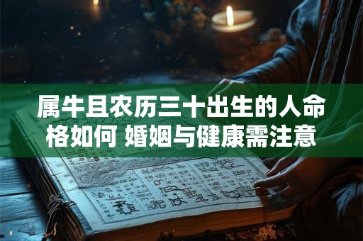 属牛且农历三十出生的人命格如何 婚姻与健康需注意什么