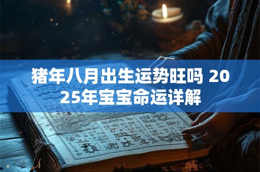 猪年八月出生运势旺吗 2025年宝宝命运详解