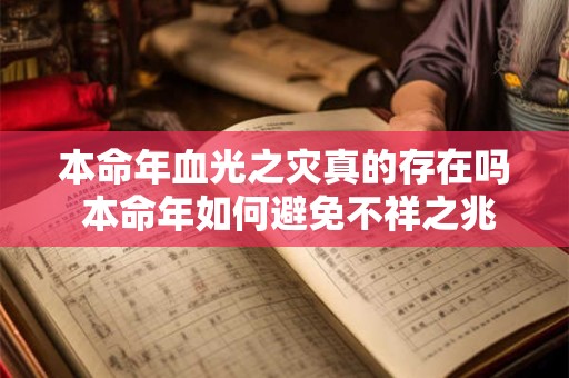 本命年血光之灾真的存在吗 本命年如何避免不祥之兆