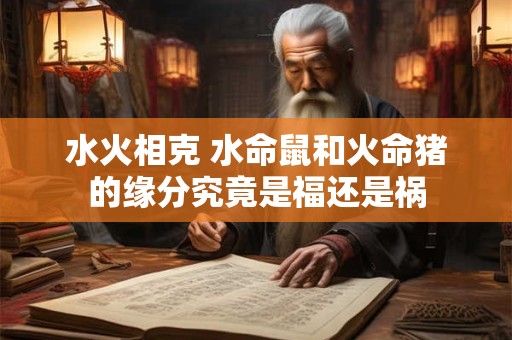水火相克 水命鼠和火命猪的缘分究竟是福还是祸