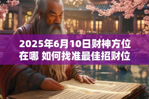 2025年6月10日财神方位在哪 如何找准最佳招财位