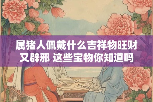 属猪人佩戴什么吉祥物旺财又辟邪 这些宝物你知道吗