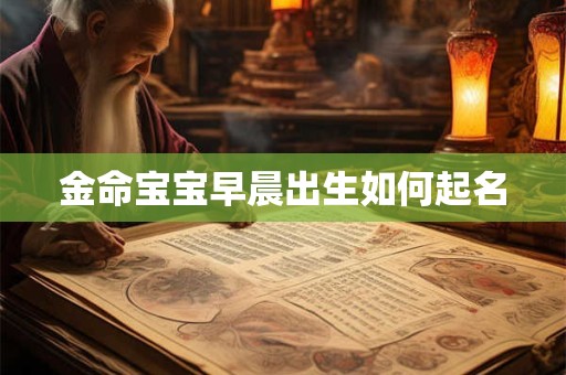 金命宝宝早晨出生如何起名