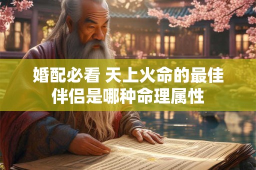 婚配必看 天上火命的最佳伴侣是哪种命理属性