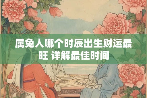 属兔人哪个时辰出生财运最旺 详解最佳时间