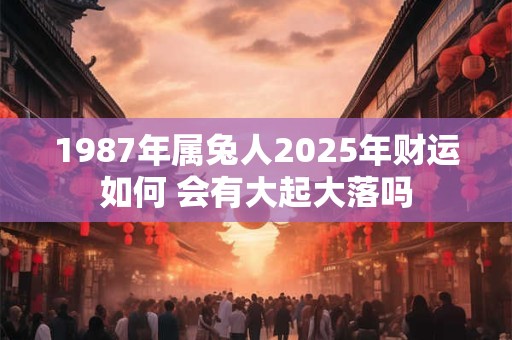 1987年属兔人2025年财运如何 会有大起大落吗