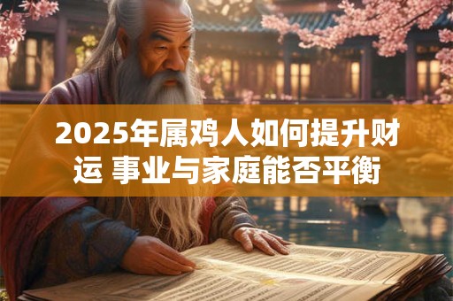 2025年属鸡人如何提升财运 事业与家庭能否平衡