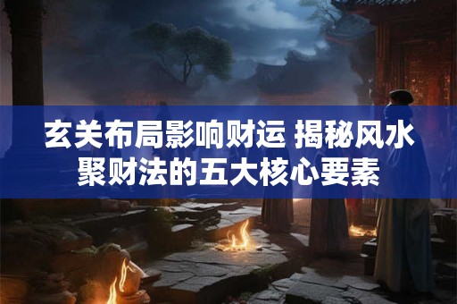 玄关布局影响财运 揭秘风水聚财法的五大核心要素