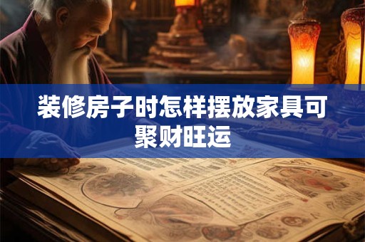 装修房子时怎样摆放家具可聚财旺运
