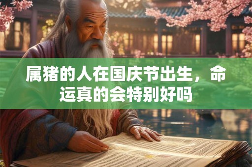 属猪的人在国庆节出生，命运真的会特别好吗