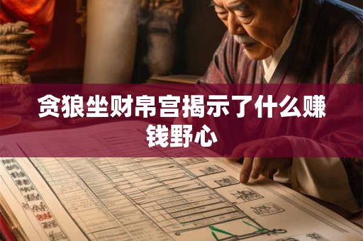 贪狼坐财帛宫揭示了什么赚钱野心