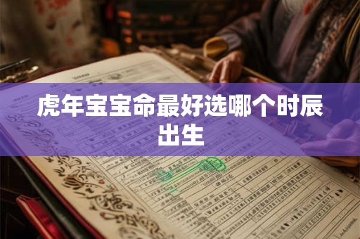 虎年宝宝命最好选哪个时辰出生