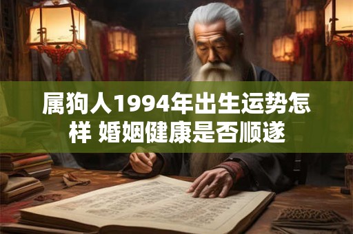 属狗人1994年出生运势怎样 婚姻健康是否顺遂