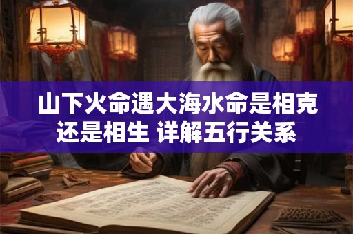 山下火命遇大海水命是相克还是相生 详解五行关系
