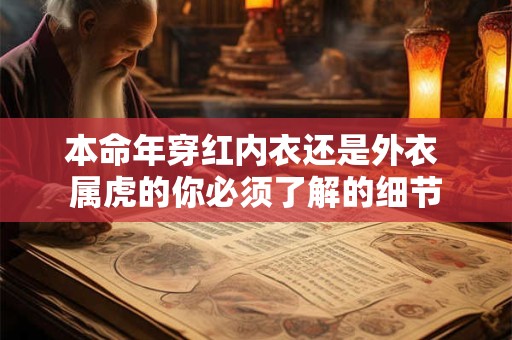 本命年穿红内衣还是外衣 属虎的你必须了解的细节