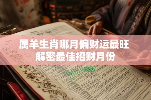 属羊生肖哪月偏财运最旺 解密最佳招财月份