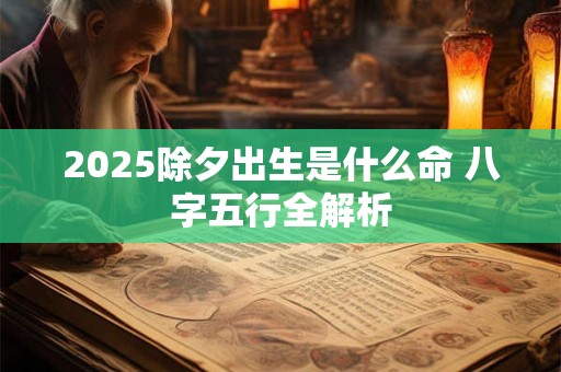 2025除夕出生是什么命 八字五行全解析