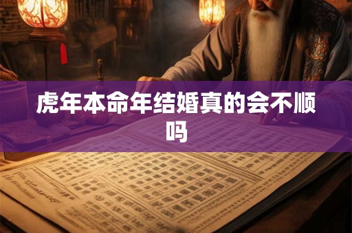 虎年本命年结婚真的会不顺吗