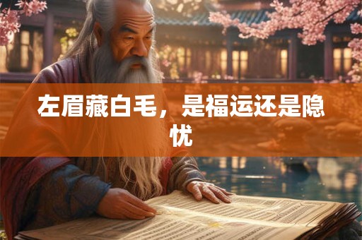 左眉藏白毛，是福运还是隐忧