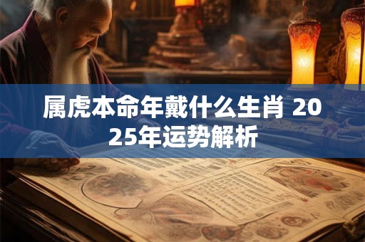 属虎本命年戴什么生肖 2025年运势解析