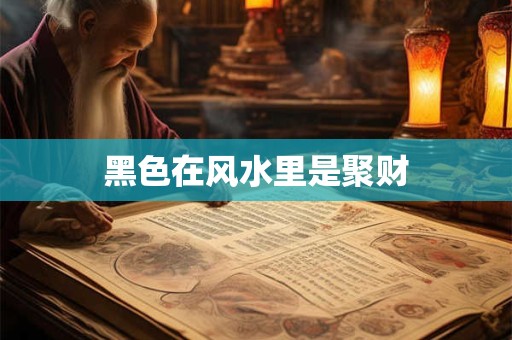 黑色在风水里是聚财