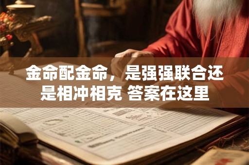 金命配金命，是强强联合还是相冲相克 答案在这里
