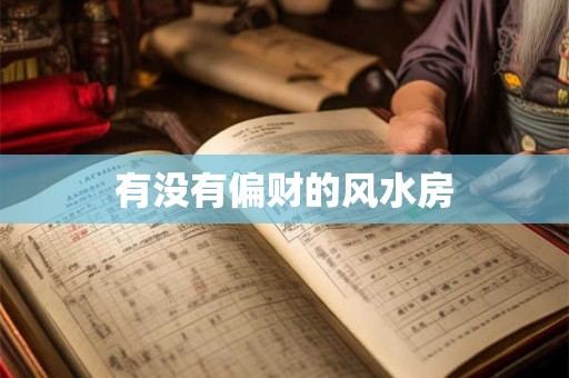 有没有偏财的风水房